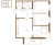 Планировка трехкомнатной квартиры площадью 74.73 кв. м в новостройке ЖК "Новая история"
