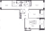 Планировка трехкомнатной квартиры площадью 79.19 кв. м в новостройке ЖК "Астра Континенталь"