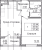 Планировка однокомнатной квартиры площадью 37.36 кв. м в новостройке ЖК "Квартал Заречье"