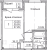 Планировка однокомнатной квартиры площадью 37.29 кв. м в новостройке ЖК "Квартал Заречье"