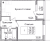 Планировка однокомнатной квартиры площадью 37.97 кв. м в новостройке ЖК "Квартал Заречье"