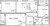 Планировка двухкомнатной квартиры площадью 53.63 кв. м в новостройке ЖК "Квартал Заречье"