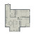 Планировка двухкомнатной квартиры площадью 57.47 кв. м в новостройке ЖК "Эдельвейс"