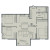 Планировка трехкомнатной квартиры площадью 68.07 кв. м в новостройке ЖК "Эдельвейс"
