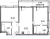 Планировка двухкомнатной квартиры площадью 67.18 кв. м в новостройке ЖК "Искра Сити"