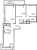 Планировка трехкомнатной квартиры площадью 88.19 кв. м в новостройке ЖК "Искра Сити"