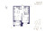 Планировка двухкомнатной площадью 37.27 кв. м в новостройке ЖК "Ranta Residence"