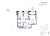 Планировка двухкомнатной квартиры площадью 65.09 кв. м в новостройке ЖК "Ранта Резиденс"