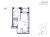 Планировка двухкомнатной площадью 43.78 кв. м в новостройке ЖК "Ranta Residence"