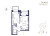 Планировка двухкомнатной площадью 39.46 кв. м в новостройке ЖК "Ranta Residence"