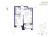 Планировка двухкомнатной площадью 36.32 кв. м в новостройке ЖК "Ranta Residence"