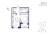 Планировка двухкомнатной площадью 38.59 кв. м в новостройке ЖК "Ranta Residence"