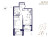 Планировка двухкомнатной площадью 42.59 кв. м в новостройке ЖК "Ranta Residence"