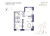 Планировка трехкомнатной площадью 61.17 кв. м в новостройке ЖК "Ranta Residence"