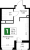 Планировка однокомнатной квартиры площадью 27.15 кв. м в новостройке ЖК "Имена"