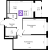 Планировка двухкомнатной квартиры площадью 67.33 кв. м в новостройке ЖК "Имена"