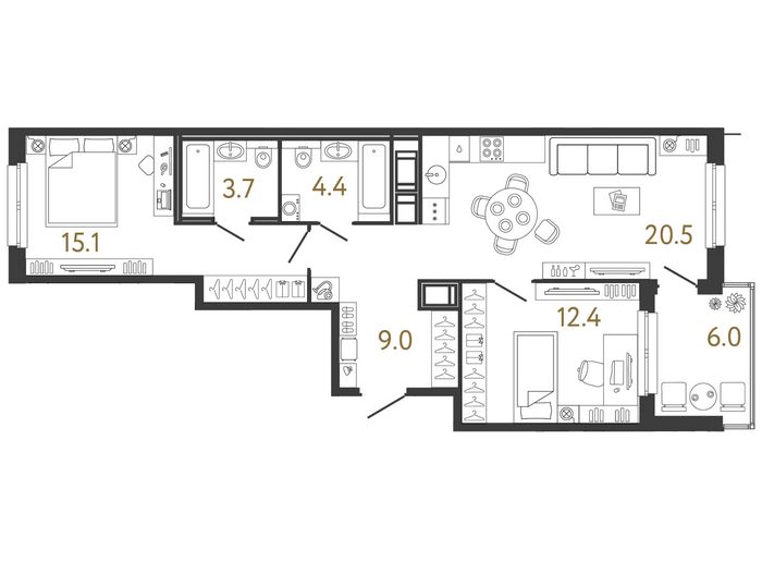 "Передвижники" от RBI: технологичный комфорт рядом с центром Петербурга - Фото 10