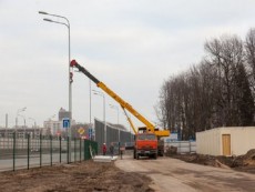 ГК "Пионер" установила на стройплощадке "LIFE-Приморский" прозрачный забор из сетки-рабицы