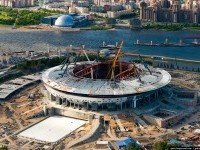 Строительство стадиона "Зенит" завершено на 80%