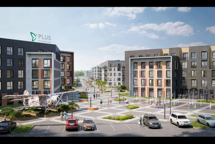 Завершено строительство пяти корпусов в ЖК "PLUS Пулковский"